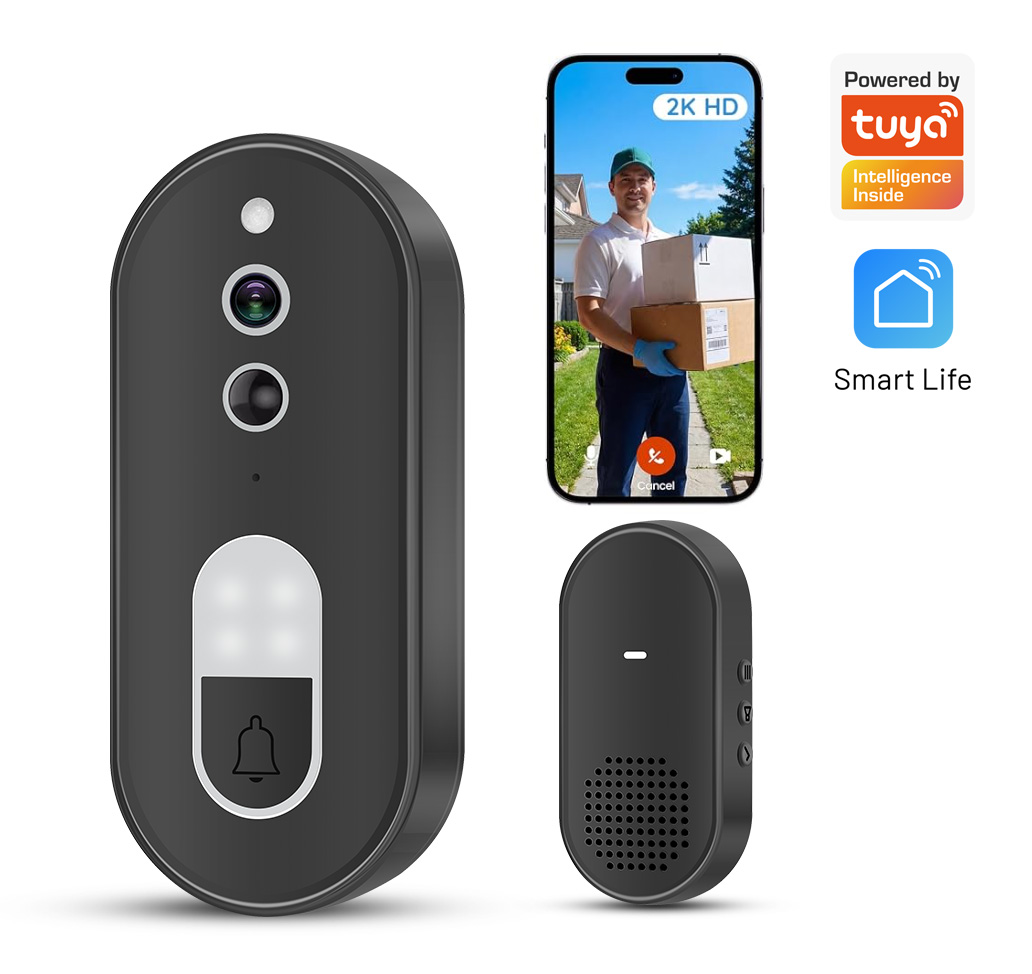Smart Home Battery Camera - Tuya 1080P HD Bezprzewodowy Wideodomofon WiFi