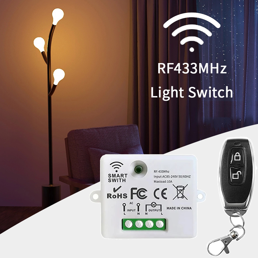 Smart Home Button - Bezprzewodowy przełącznik zdalnego sterowania RF 433MHz