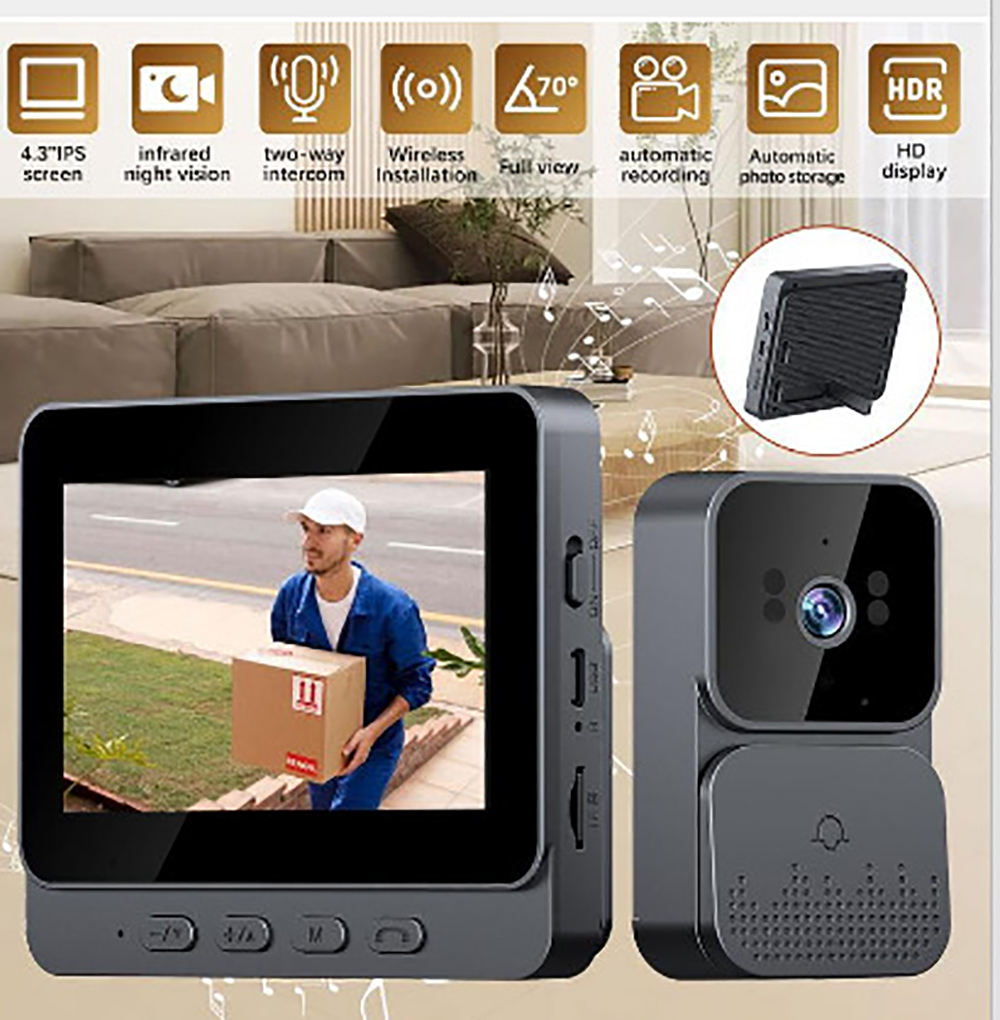 Smart Home Battery Camera - ﻿ Kamera do dzwonka, wideodomofon 4G,
