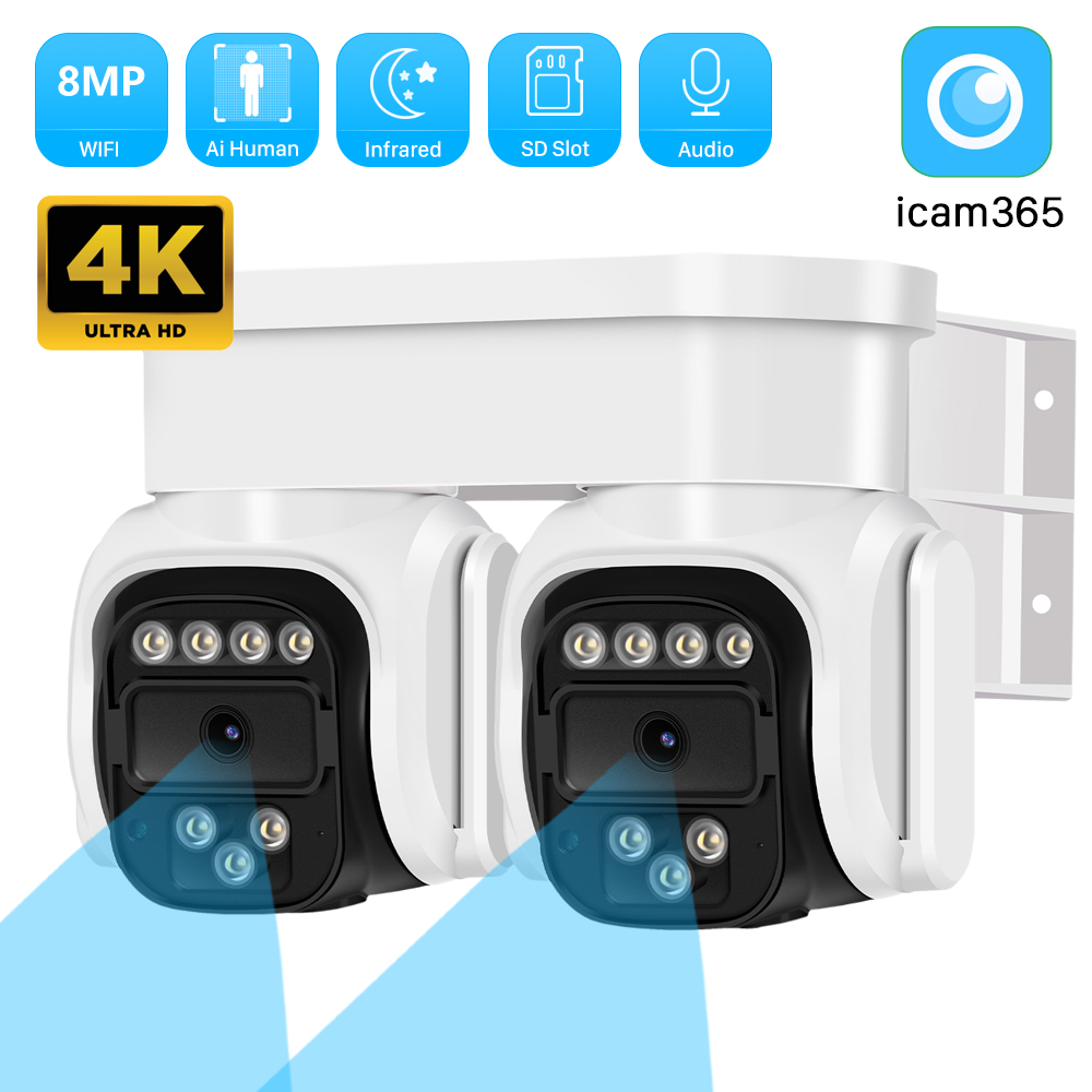 Smart Home Battery Camera Ezviz - 4K 8MP WiFi podwójny obiektyw podwójny