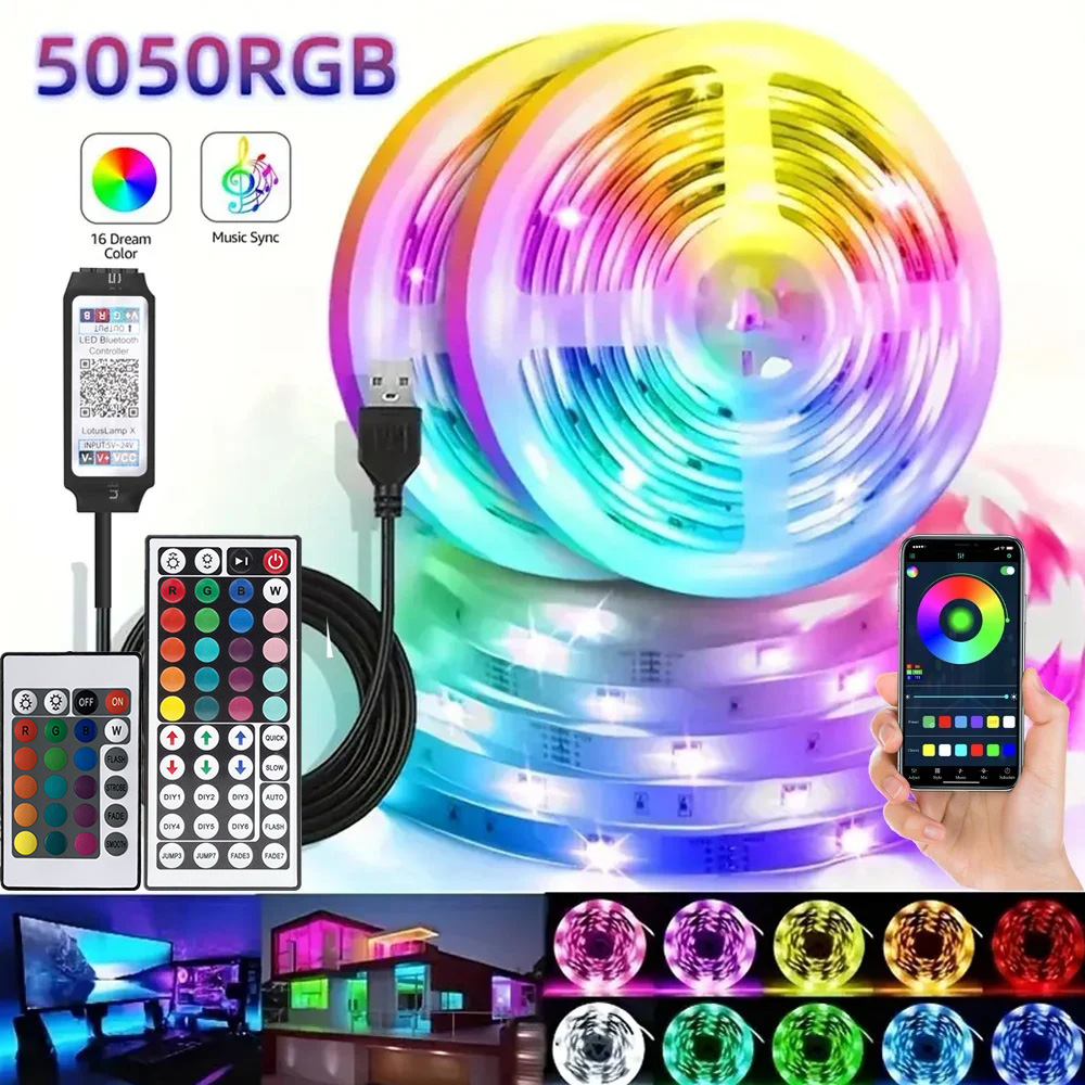 Smart Home Lighting - Inteligentna taśma LED RGB do gier,