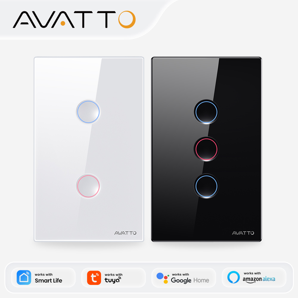 Smart Home Alexa - AVATTO 1/2/3/4 Gangowy Inteligentny Włącznik Światła