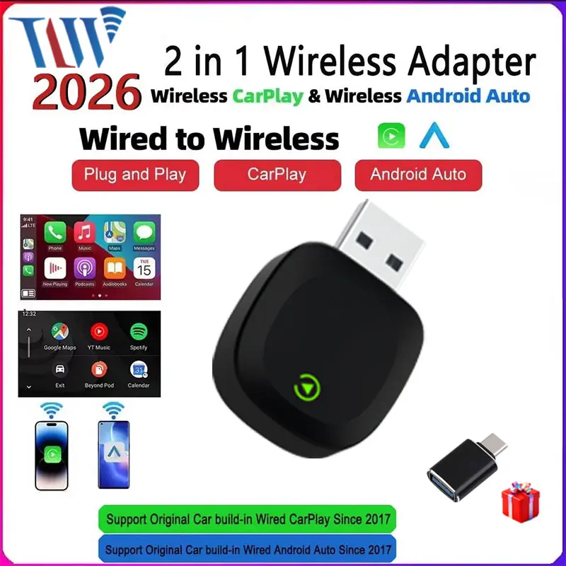 Smart Home Wiz - TrolinkTek Bezprzewodowy Adapter CarPlay Android 2026