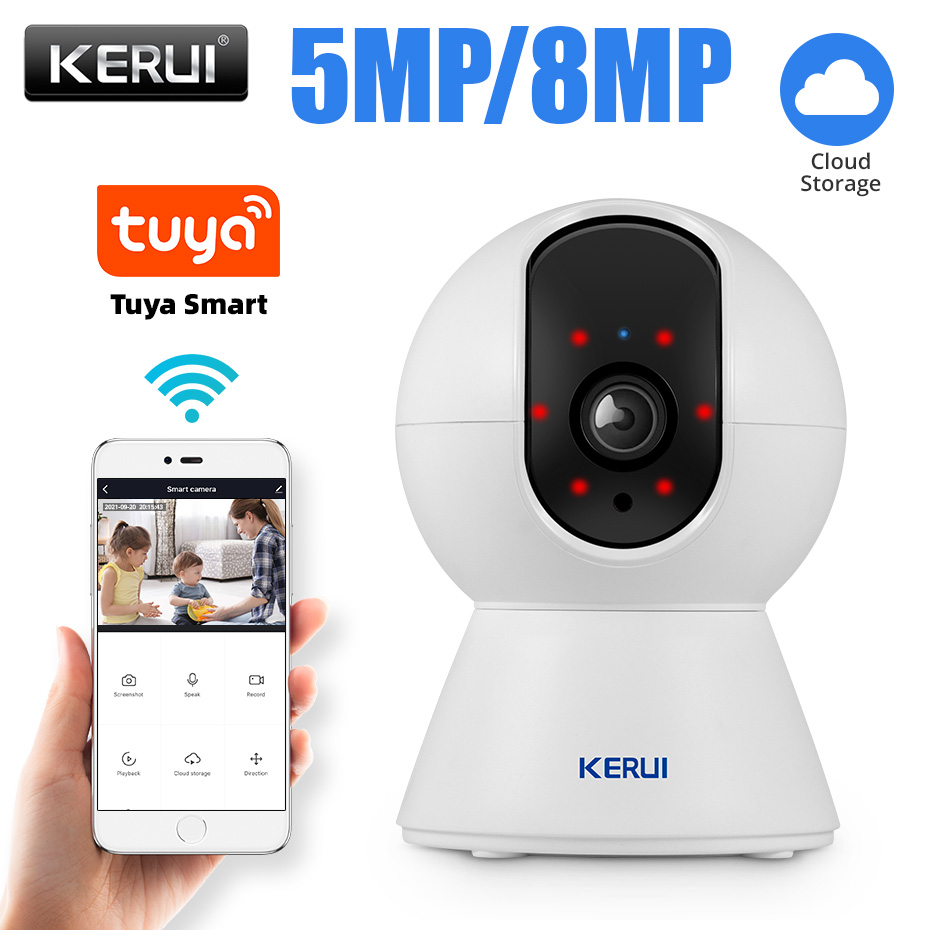 Smart Home Battery Camera Ezviz - KERUI 8MP/5MP 4K WiFi kamera IP