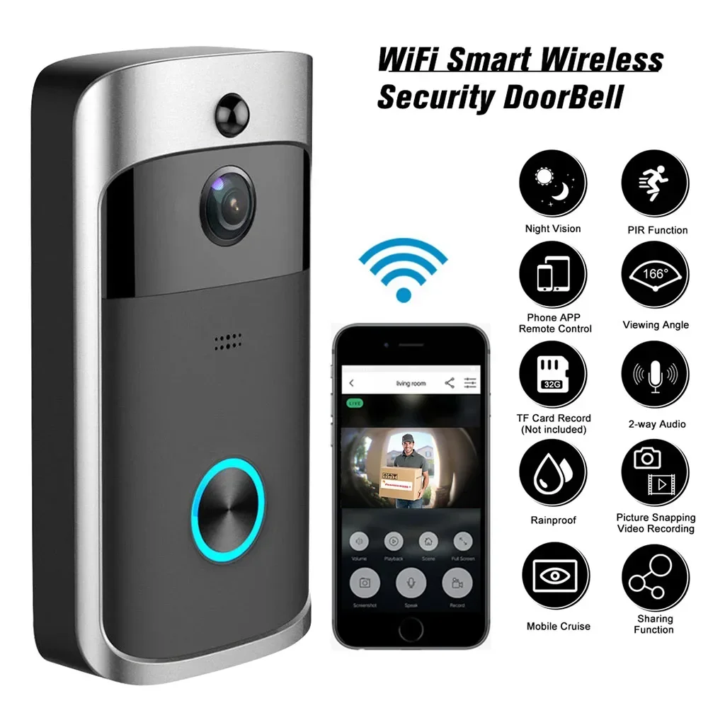 Smart Home Battery Camera - Inteligentny dzwonek do drzwi z kamerą,