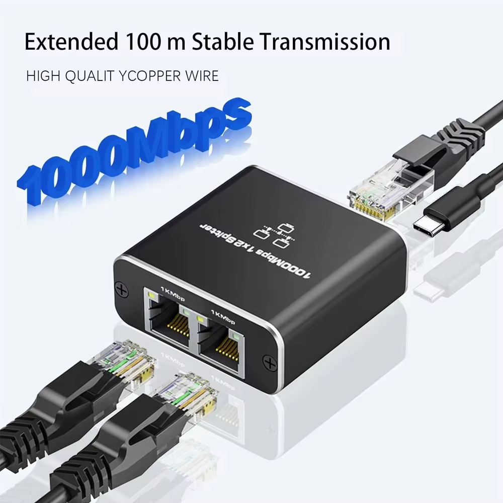 Smart Home Hub 2 - Rozdzielacz sieciowy 1000Mbps Hub 1 na