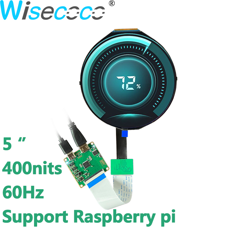Smart Home Raspberry Pi - 5-calowy okrągły wyświetlacz LCD IPS 1080*1080,