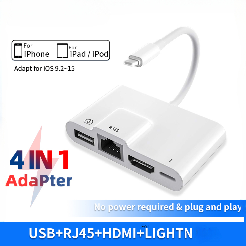 Smart Home Hub 2 - Cyfrowy adapter AV Lightning na RJ45