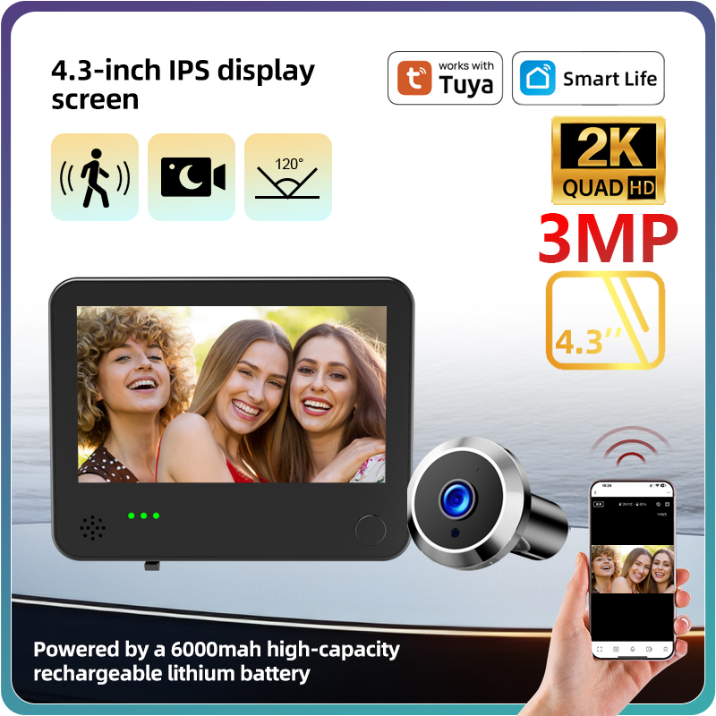 Danmini 4,3-calowy 2K Smart Li – Smart Home Battery Camera recenzja i cena