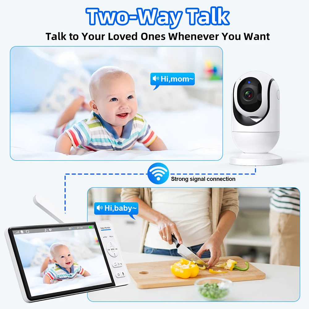 7.0'' Niania Elektroniczna z E – Smart Home Battery Camera recenzja i cena