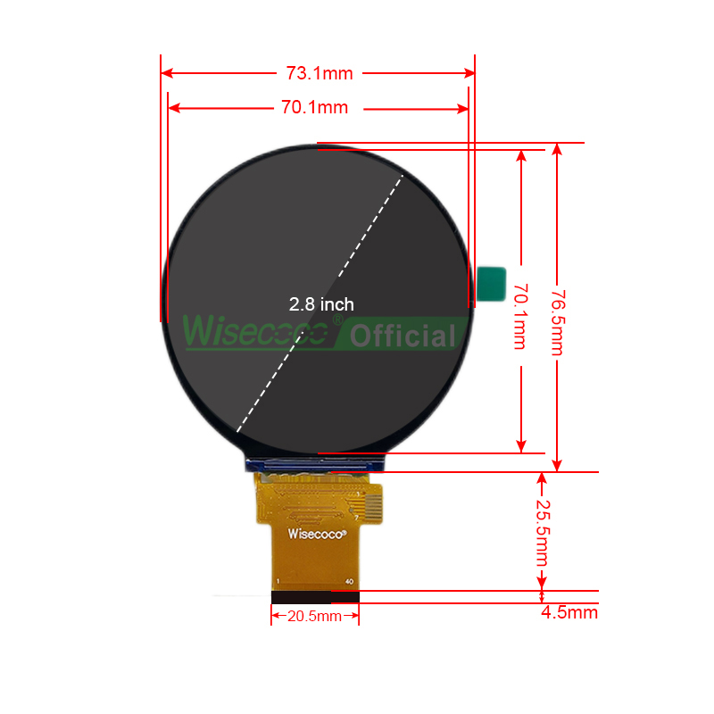 Wisecoco 2,8-calowy okrągły wy – Smart Home Raspberry Pi recenzja i cena