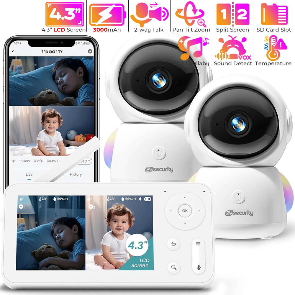 Niania 2K z 2 kamerami i audio – Smart Home Battery Camera recenzja i cena