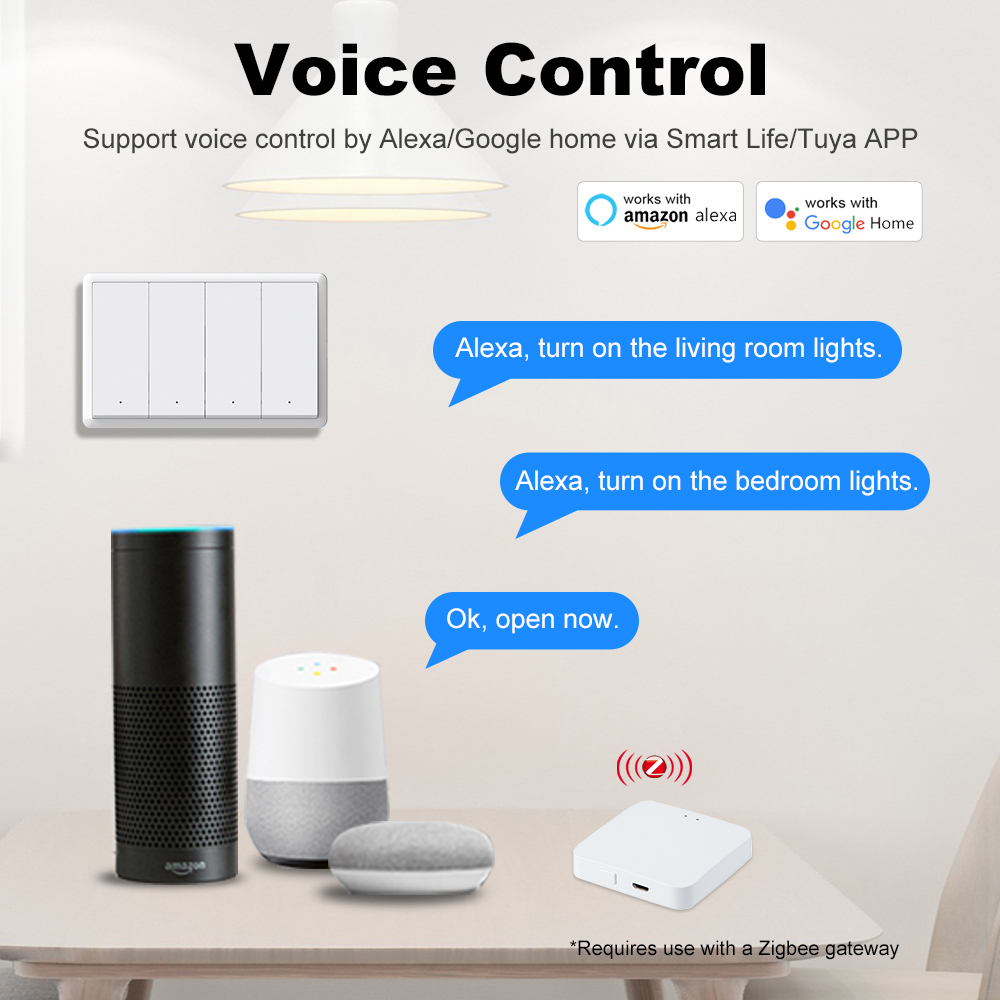 Inteligentny przełącznik ścien – Smart Home Alexa recenzja i cena